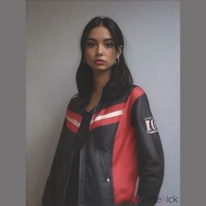 VINTAGE 1980s Calvin Klein Three-Tone Color Block Nylon Bomber Jacket M (fits S)